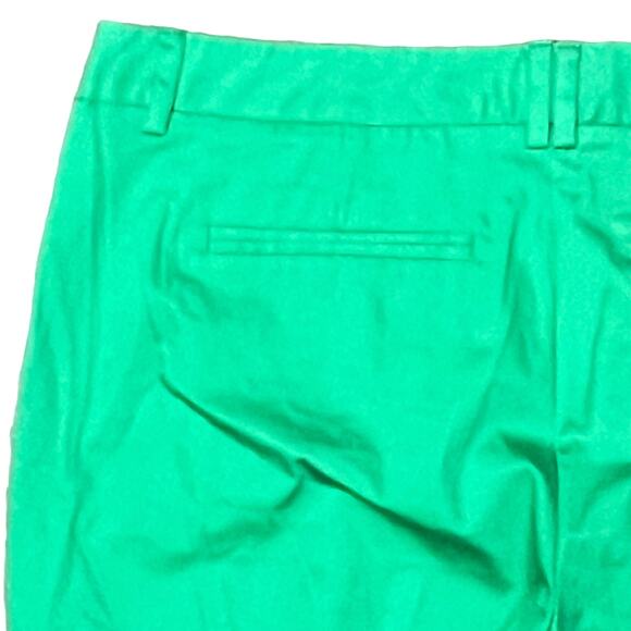 NY&Co Kelly Green Sateen 7th Avenue Crop Straight Leg Chino Pants Size 14 New - Picture 6 of 8